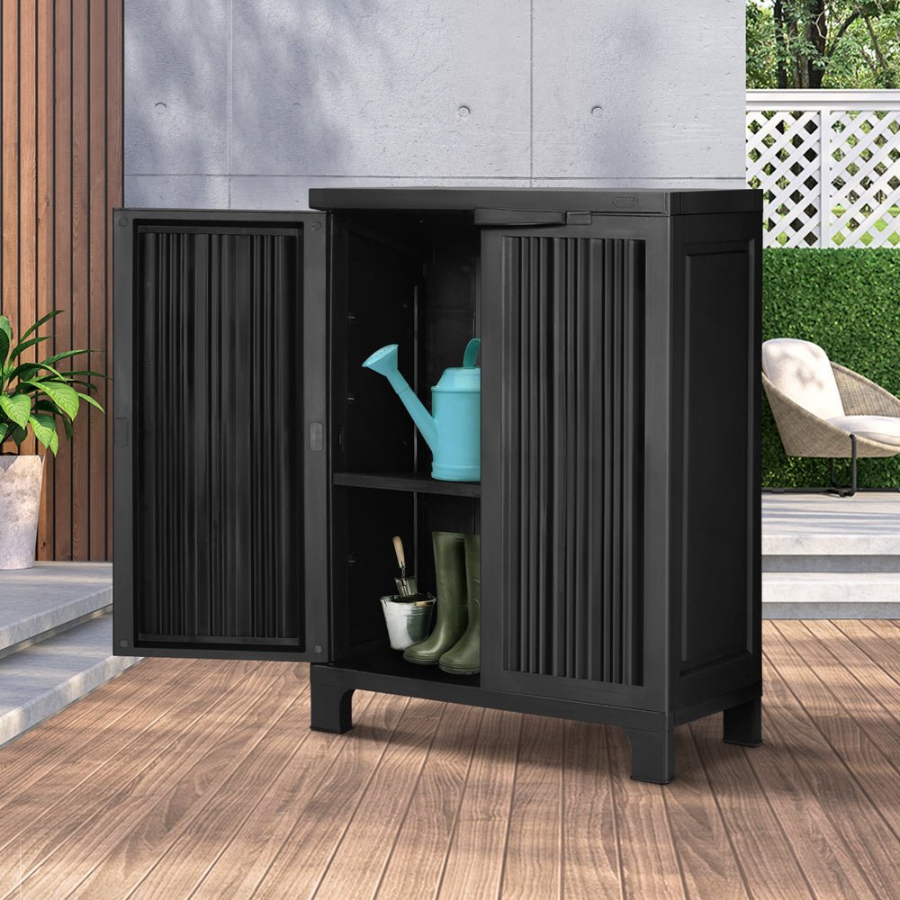 Outdoor Storage Cabinet – Black - Gardening DownunderGeneral Product