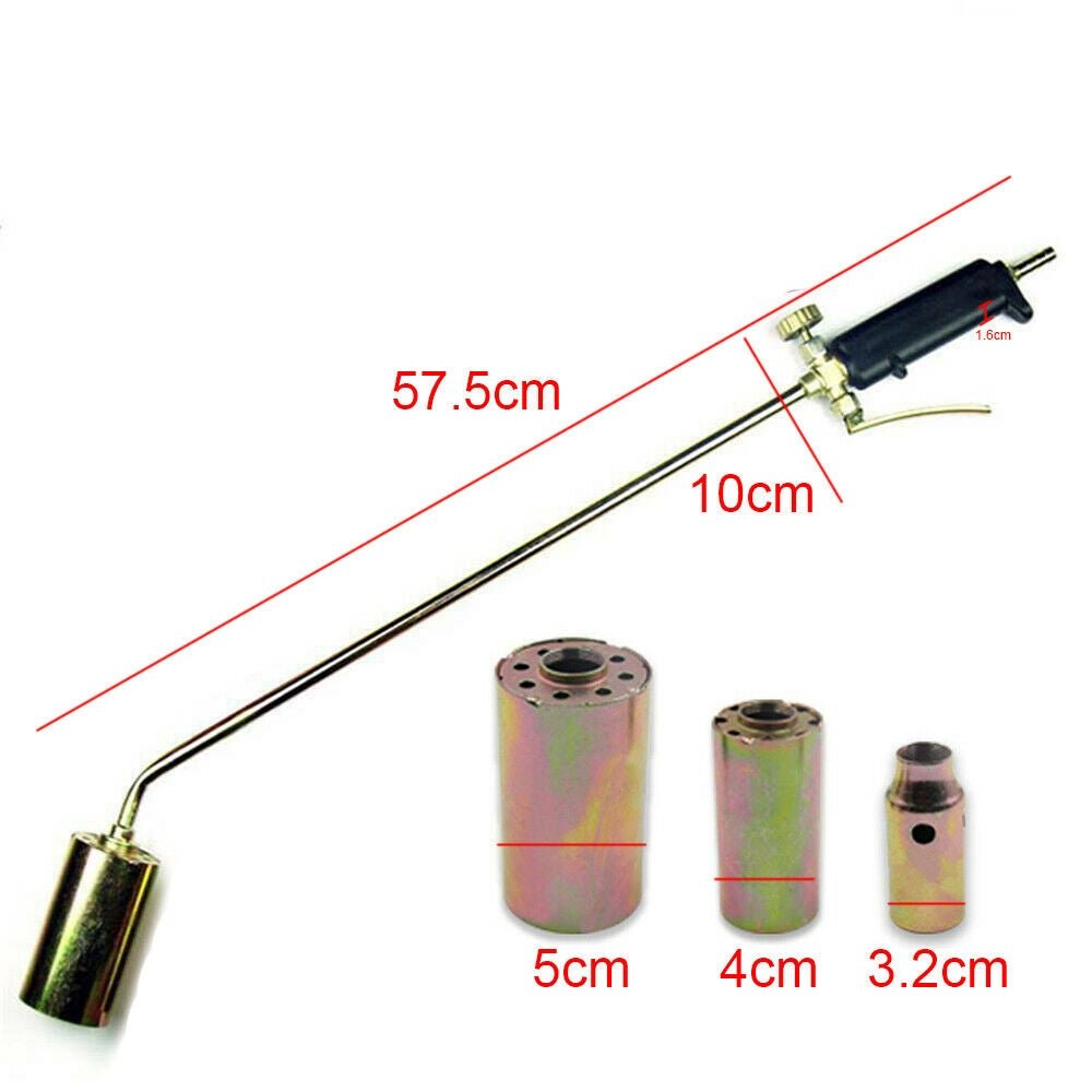 Propane Weed Burner Torch Kit – Flame Gun with 3 Nozzles & Hose - Gardening DownunderHome & Garden > Garden Tools > Gardening Tools