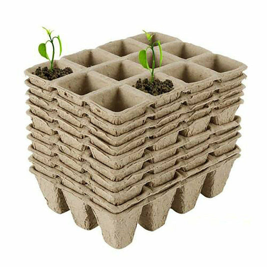 10pcs Biodegradable Seedling Trays – 12 - Hole Garden Starter - Gardening DownunderHome & Garden > Garden Tools > Gardening Tools