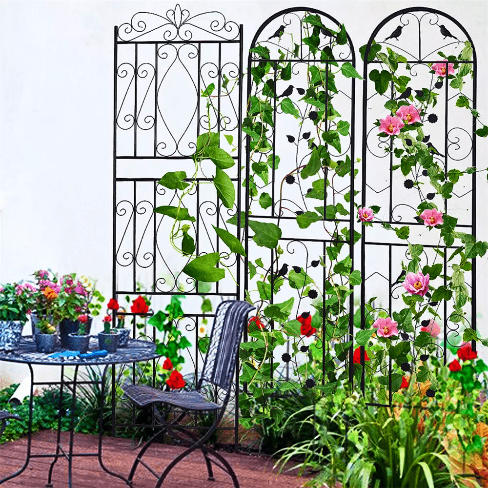 2 Pack Garden Trellis Patio Metal Wire Lattices Grid Panels for Climbing Plants - Gardening DownunderGeneral Product