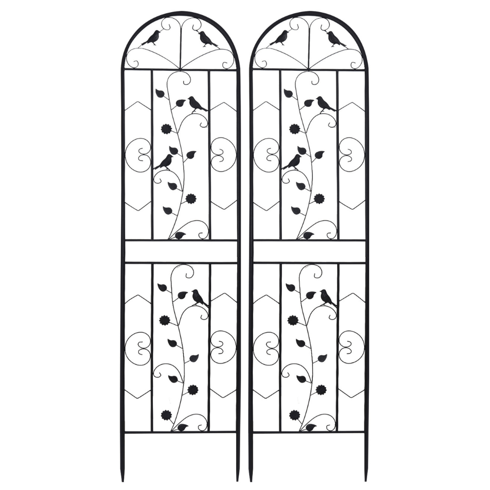 2 Pack Garden Trellis Patio Metal Wire Lattices Grid Panels for Climbing Plants - Gardening DownunderGeneral Product