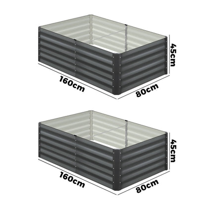2 pcs Galvanized Steel Garden Bed - Gardening DownunderGeneral Product