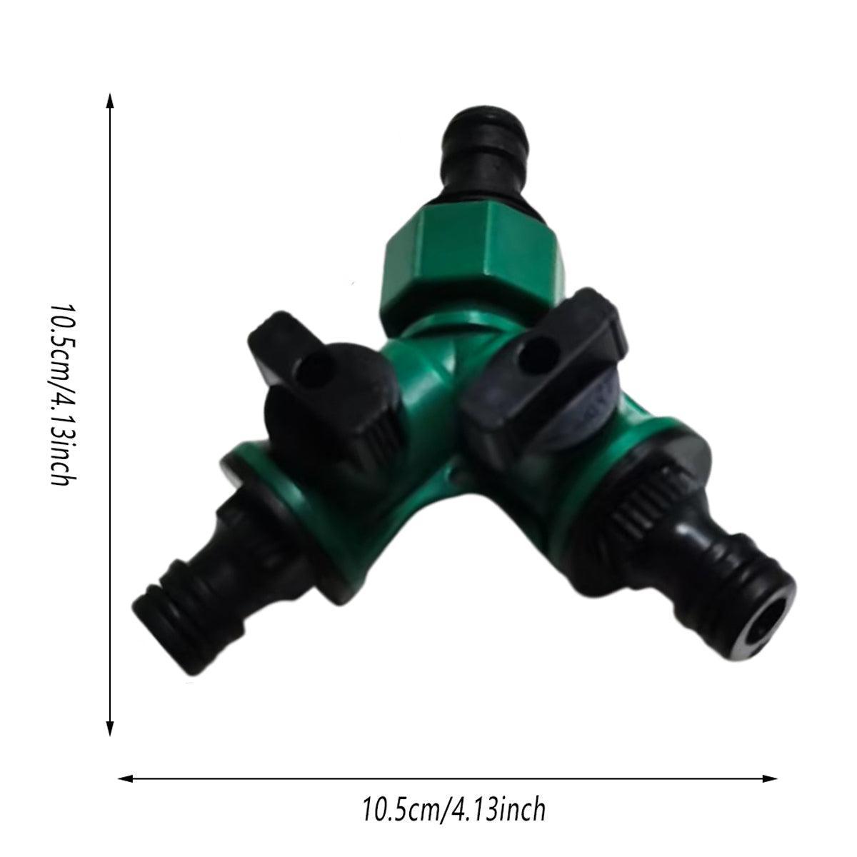 3 - Piece Garden Hose Splitter Set – 2 - Way Tap Connector with Valves - Gardening DownunderHome & Garden > Garden Tools > Gardening Tools
