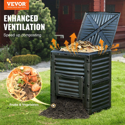 300L Outdoor Garden Compost Bin – Fast, Efficient Home Composting - Gardening DownunderHome & Garden > Garden Tools > Gardening Tools