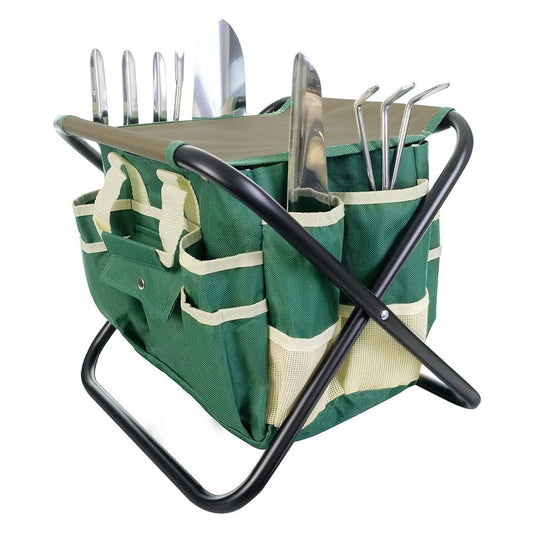 7 Piece Garden Tool Set with Folding Stool - Gardening DownunderGeneral Product