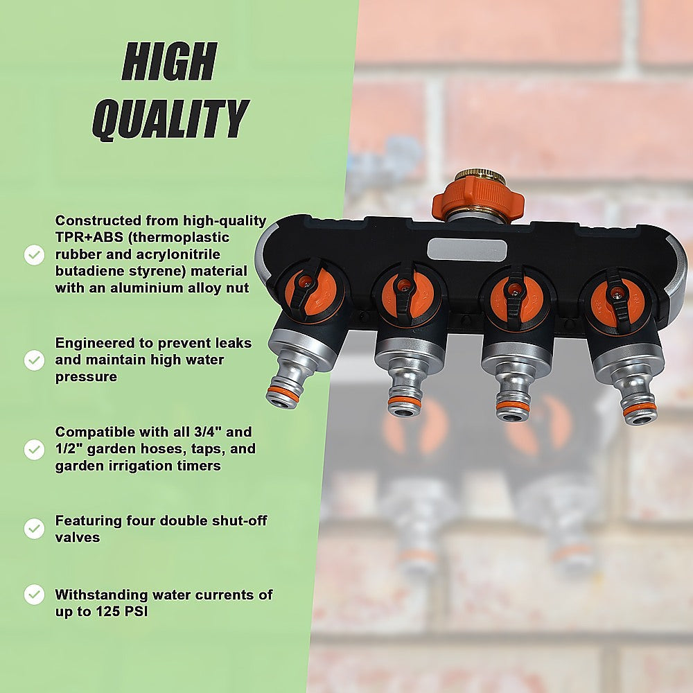 Strong aluminium nut ensures secure and leak-proof connection