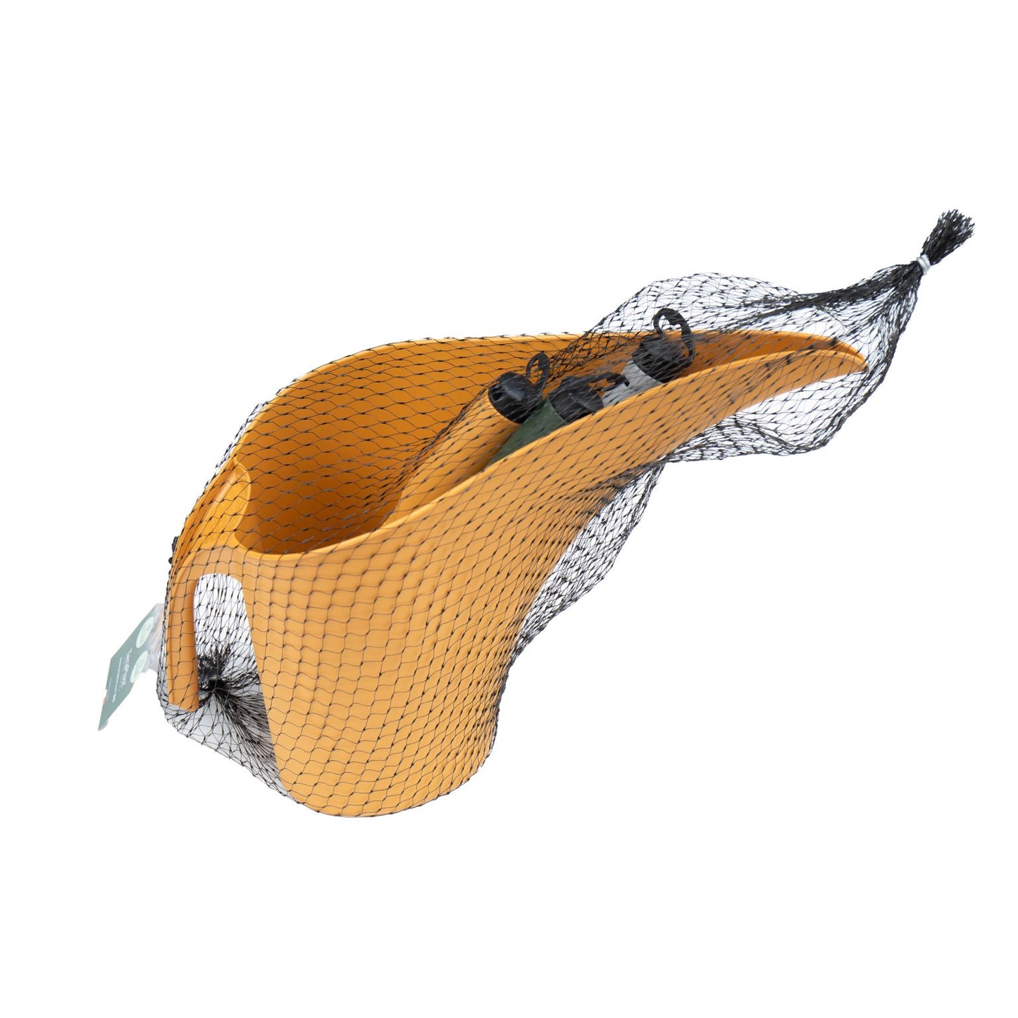 Sustainable gardening starter kit with watering can and hand tools