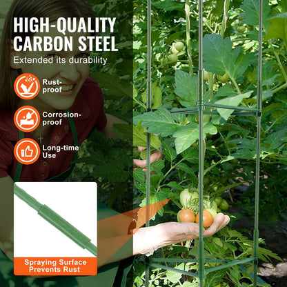 Adjustable Tomato Cage Support System – Heavy - Duty Plant Tower - Gardening DownunderHome & Garden > Garden Tools > Gardening Tools