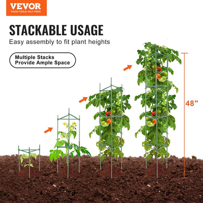 Adjustable Tomato Cage Support System – Heavy - Duty Plant Tower - Gardening DownunderHome & Garden > Garden Tools > Gardening Tools