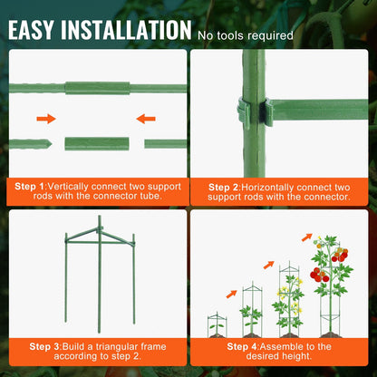 Adjustable Tomato Cage Support System – Heavy - Duty Plant Tower - Gardening DownunderHome & Garden > Garden Tools > Gardening Tools