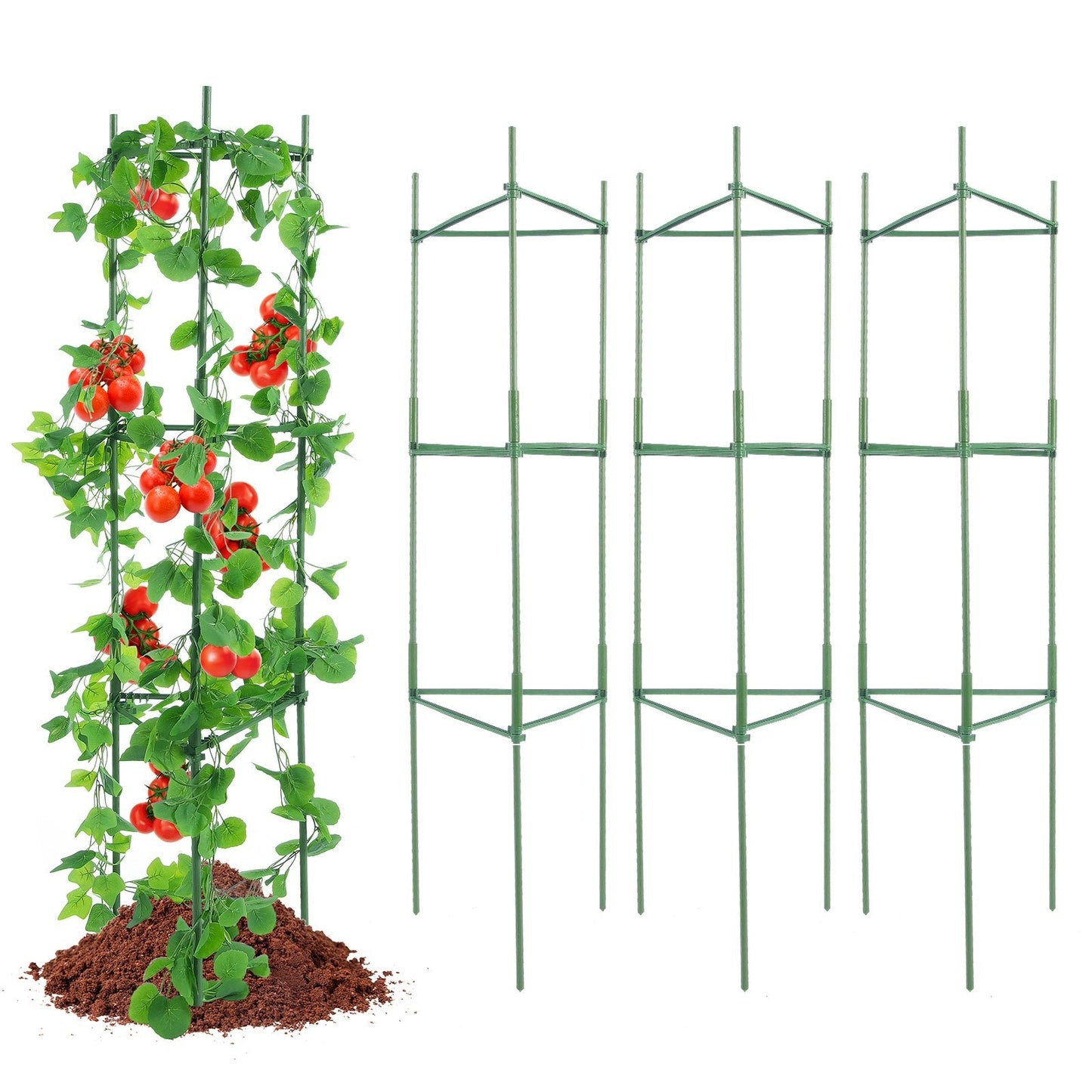 Adjustable Tomato Cage Support System – Heavy - Duty Plant Tower - Gardening DownunderHome & Garden > Garden Tools > Gardening Tools