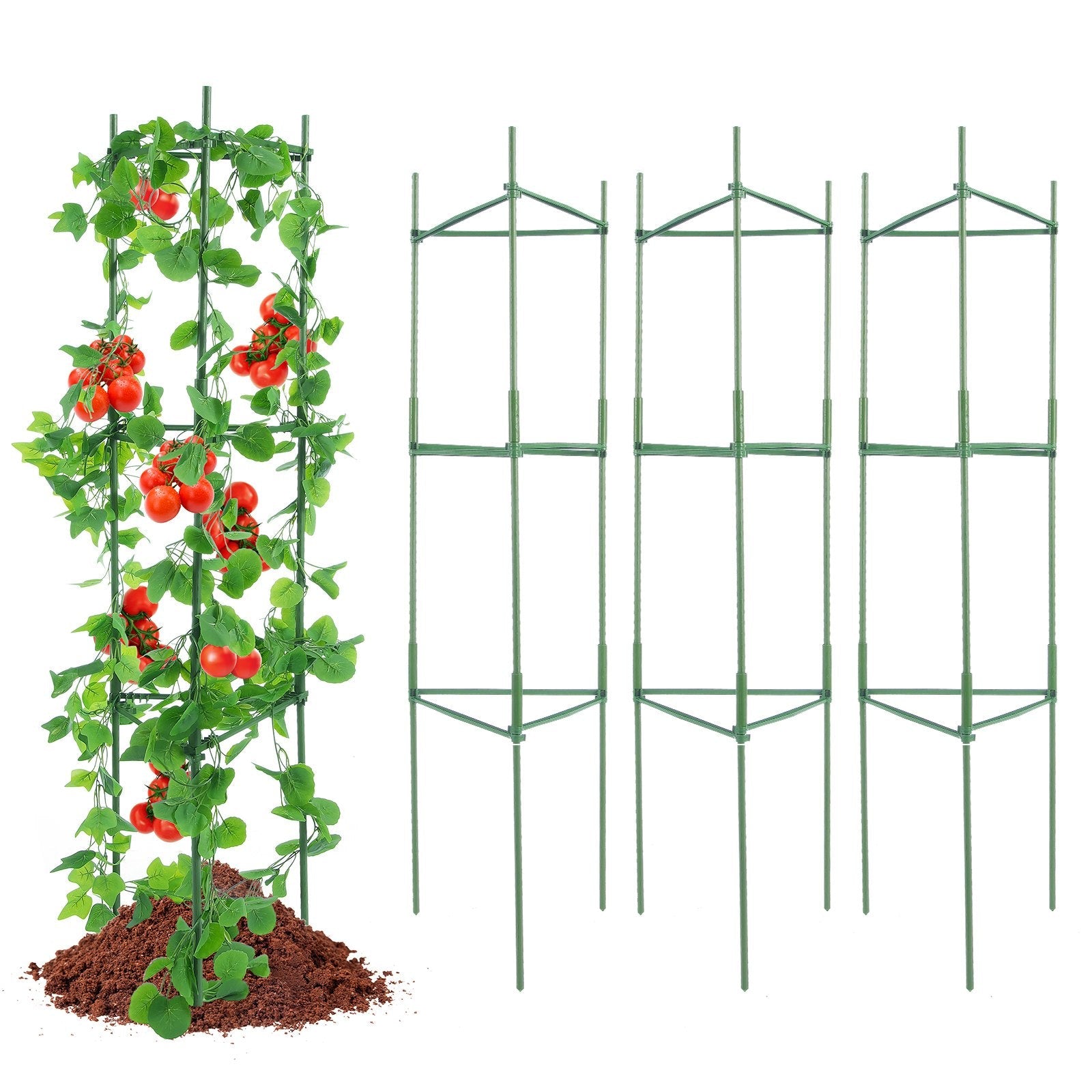 Adjustable Tomato Cage Support System – Heavy - Duty Plant Tower - Gardening DownunderHome & Garden > Garden Tools > Gardening Tools