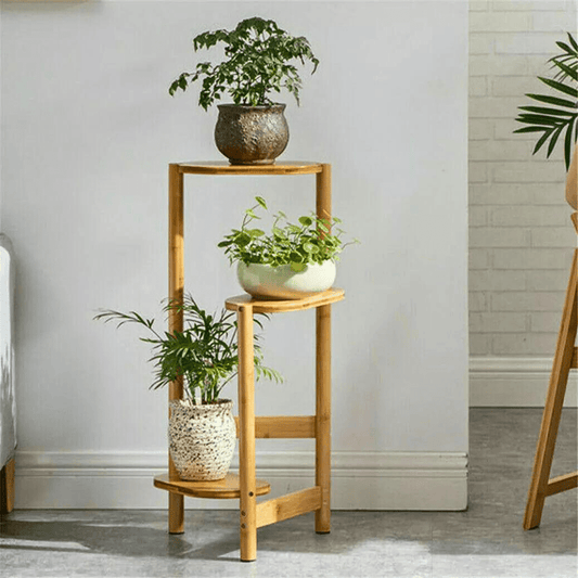 Bamboo Plant Stand – Natural & Brown - Gardening DownunderGeneral Product