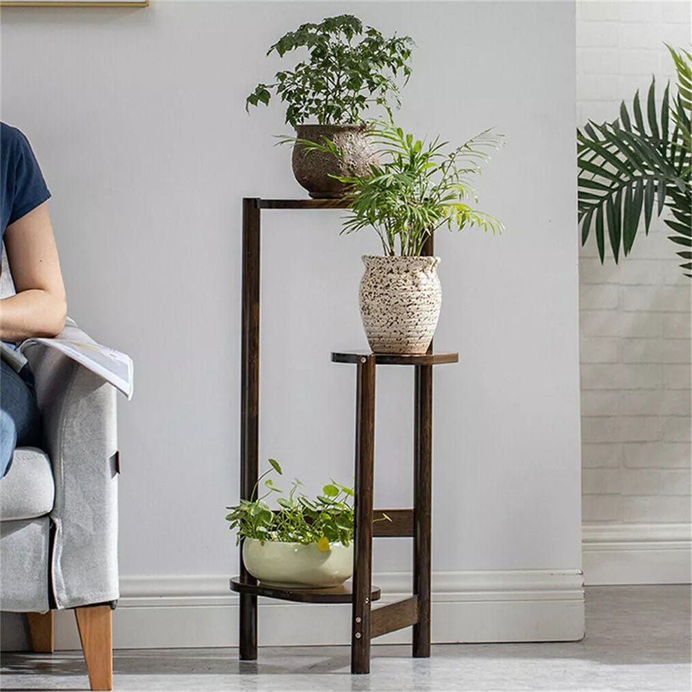 Bamboo Plant Stand – Natural & Brown - Gardening DownunderGeneral Product