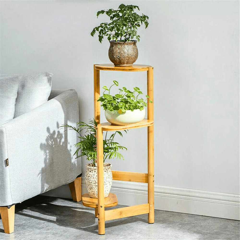 Bamboo Plant Stand – Natural & Brown - Gardening DownunderGeneral Product