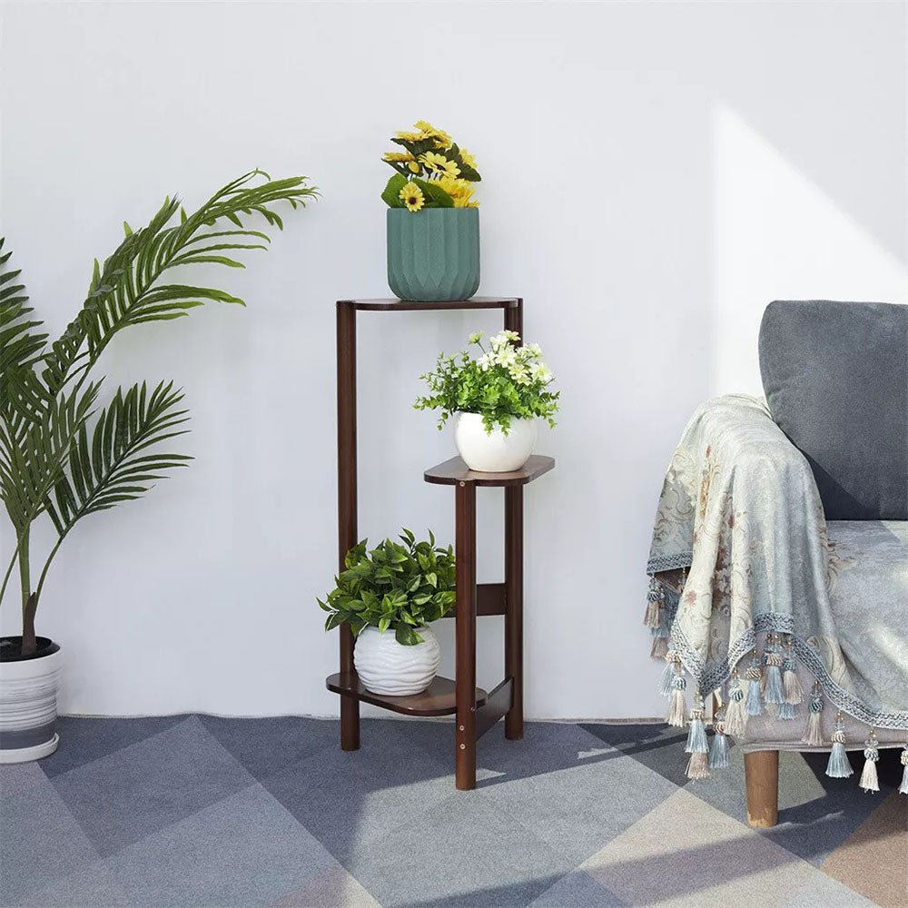 Bamboo Plant Stand – Natural & Brown - Gardening DownunderGeneral Product