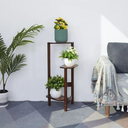 Bamboo Plant Stand – Natural & Brown - Gardening DownunderGeneral Product