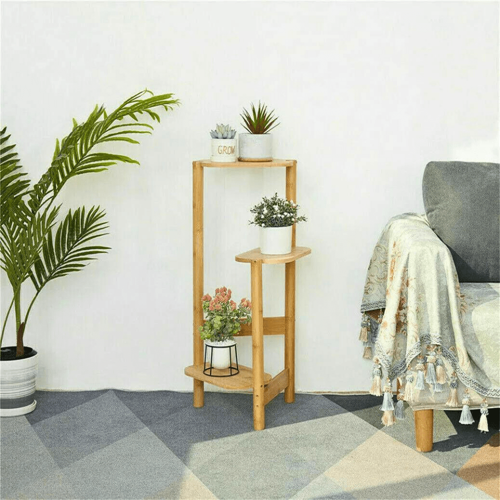 Bamboo Plant Stand – Natural & Brown - Gardening DownunderGeneral Product