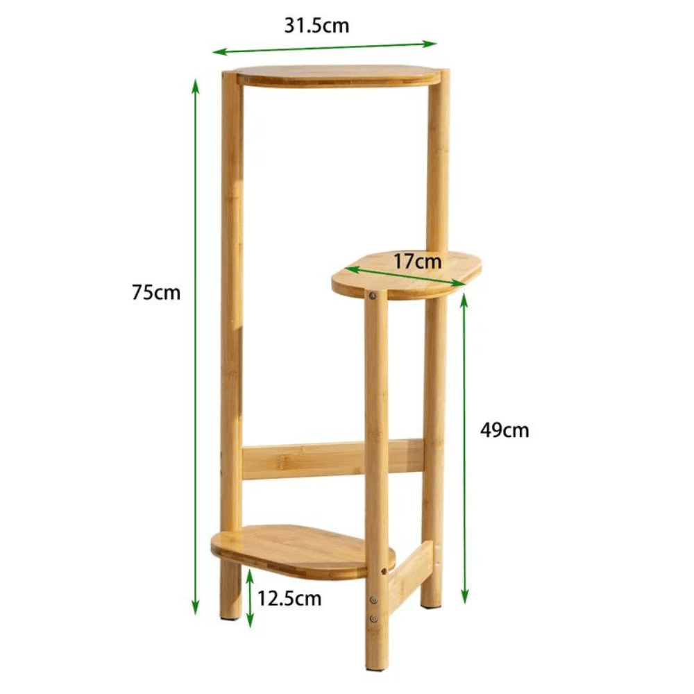 Bamboo Plant Stand – Natural & Brown - Gardening DownunderGeneral Product