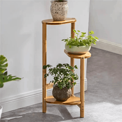 Bamboo Plant Stand – Natural & Brown - Gardening DownunderGeneral Product