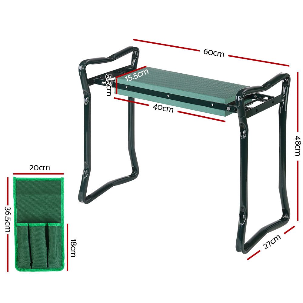 Garden Kneeler Chair with Tool Pouch - Gardening DownunderFurniture > Outdoor > Outdoor Benches