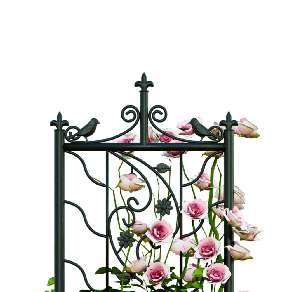 Garden Trellis Panels – 2 Pack Black Metal Iron - Gardening DownunderGeneral Product