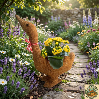 Natural Fibre Goose Planter - Gardening Downunder