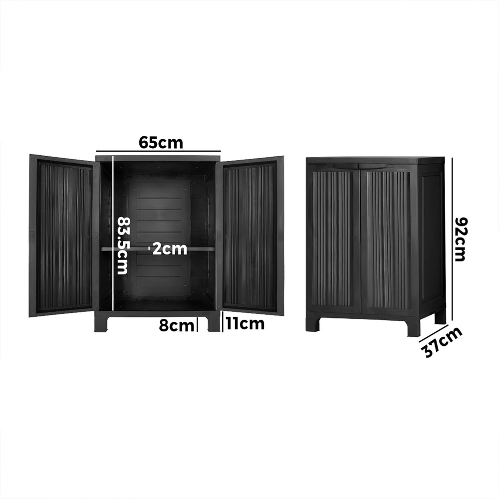 Outdoor Storage Cabinet – Black - Gardening DownunderGeneral Product