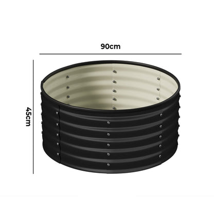 Round Galvanized Raised Garden Bed – 90 x 45cm - Gardening DownunderGeneral Product