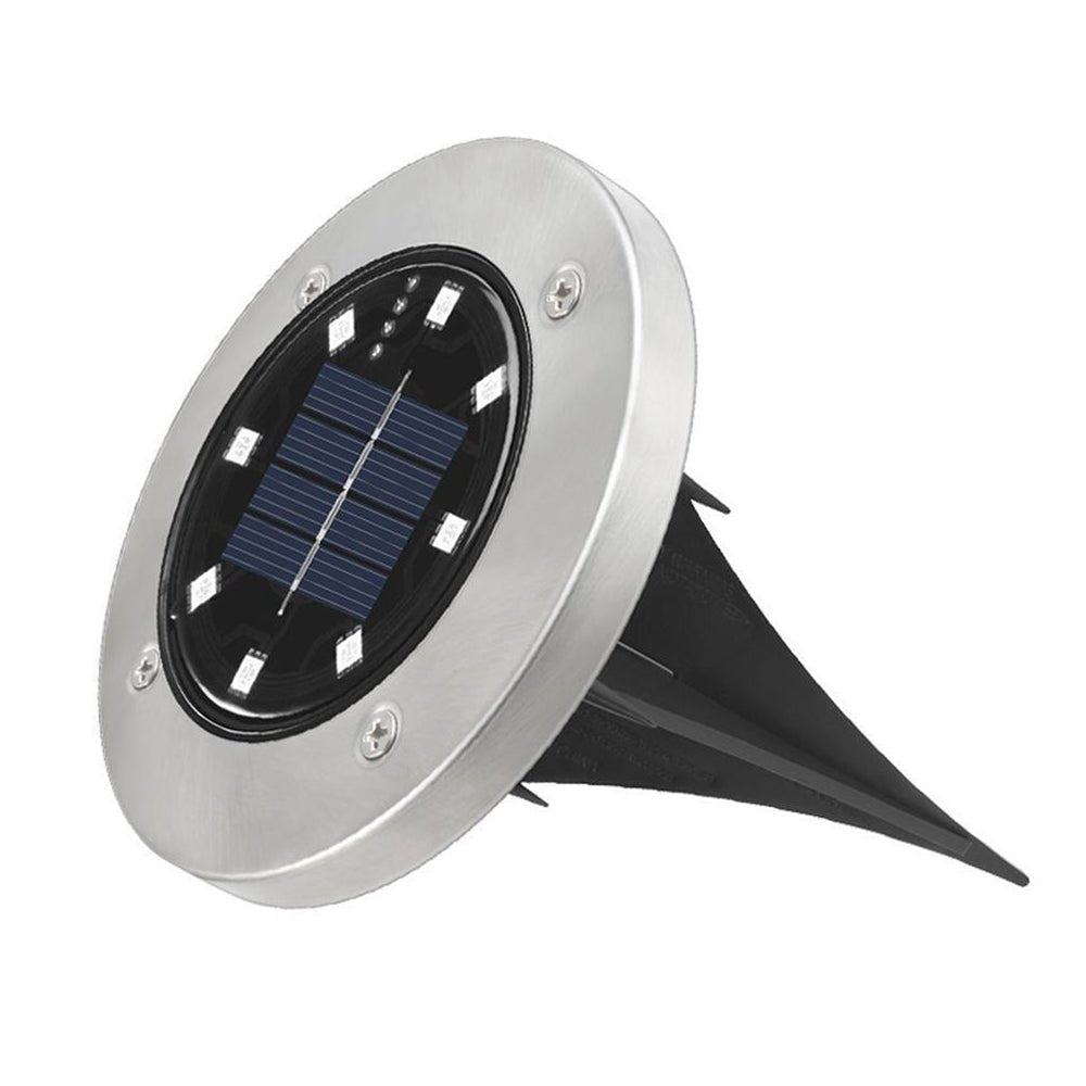 Solar LED Underground Garden Light – Stainless Steel Warm White - Gardening Downunder3PL Product