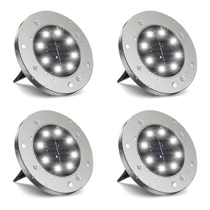 Solar LED Underground Garden Light – Stainless Steel Warm White - Gardening Downunder3PL Product