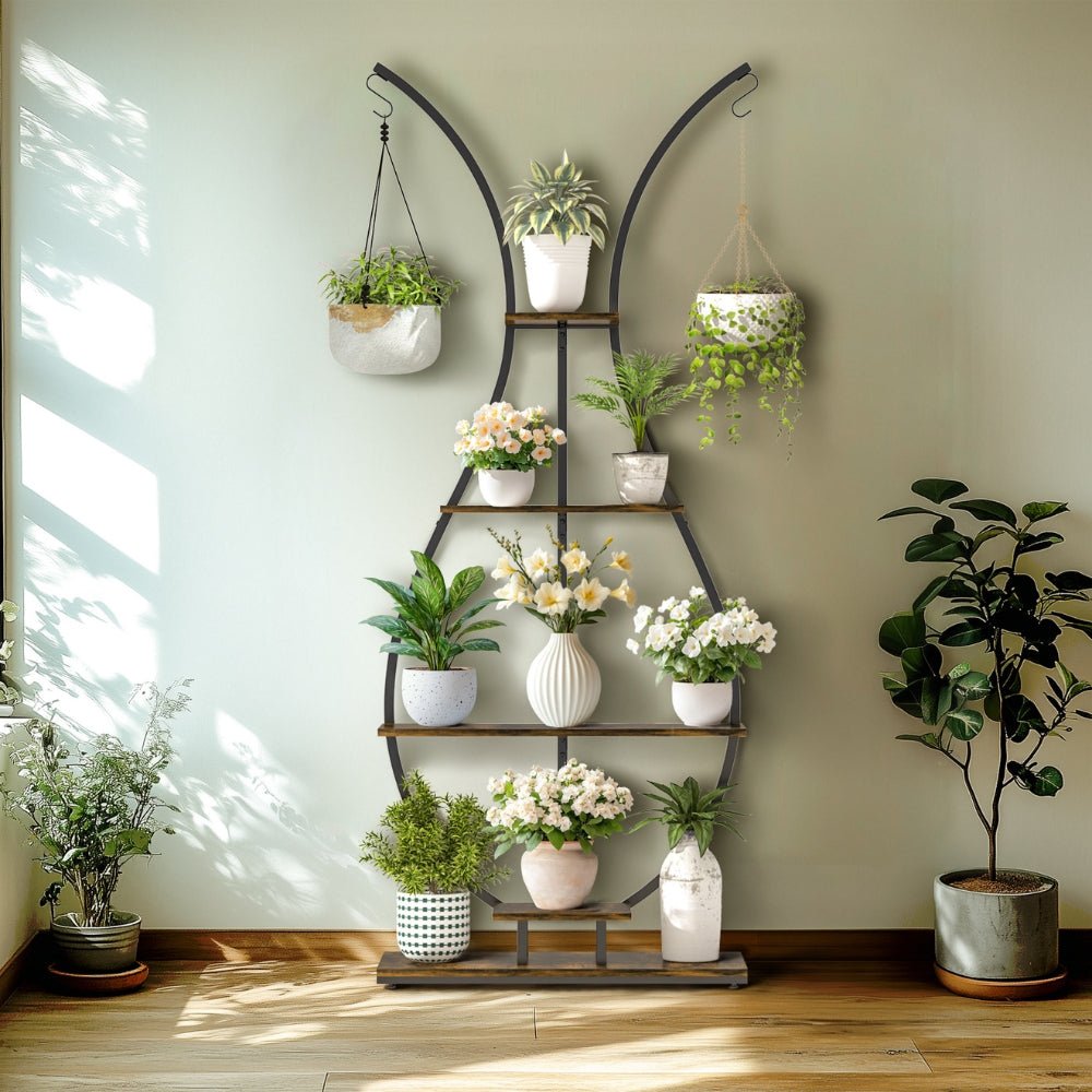 Vase Shaped Plant Stand – Multi - Tier Black - Gardening DownunderGeneral Product