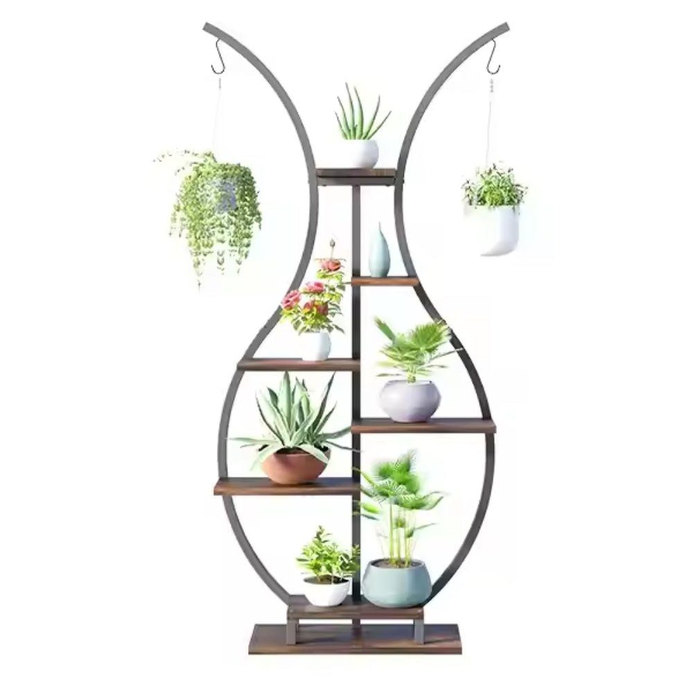 Vase Shaped Plant Stand – Multi - Tier Black - Gardening DownunderGeneral Product