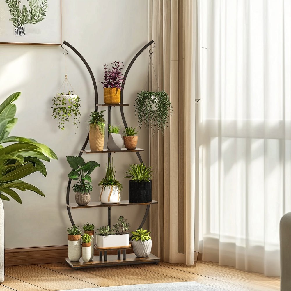 Vase Shaped Plant Stand – Multi - Tier Black - Gardening DownunderGeneral Product
