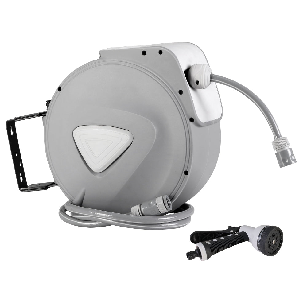 Water Hose Reel 10M Retractable Auto Rewind Garden Spray Gun - Gardening DownunderHome & Garden > Garden Tools > Garden Hoses