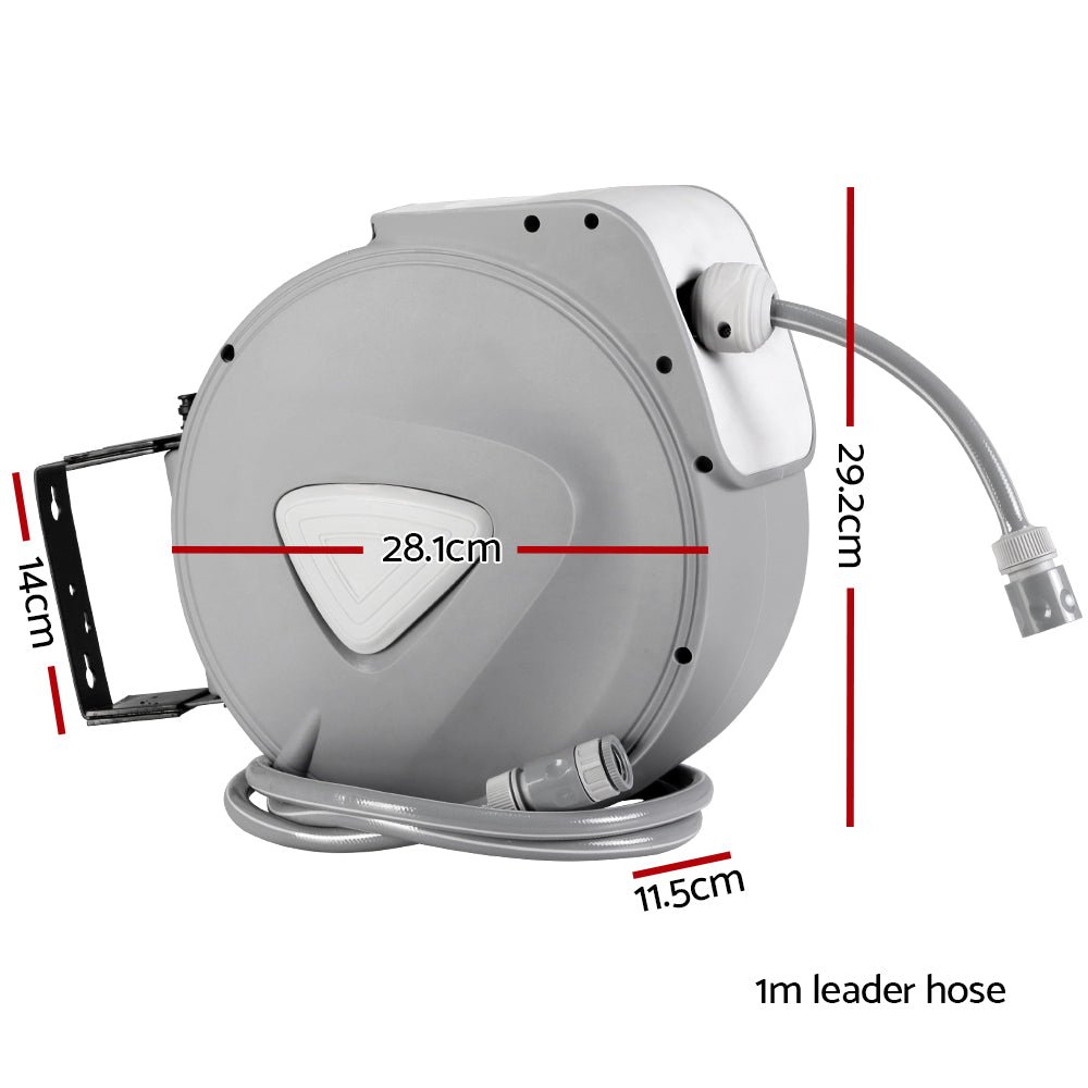 Water Hose Reel 10M Retractable Auto Rewind Garden Spray Gun - Gardening DownunderHome & Garden > Garden Tools > Garden Hoses