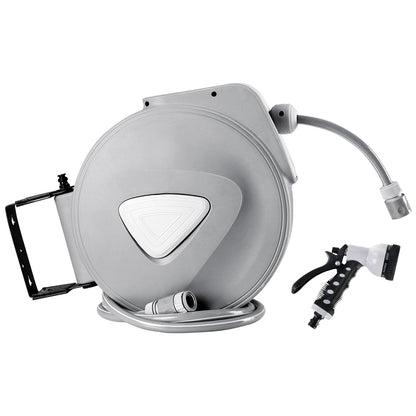 Water Hose Reel 10M Retractable Auto Rewind Garden Spray Gun - Gardening DownunderHome & Garden > Garden Tools > Garden Hoses